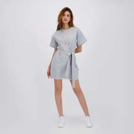 Robe femme manches courtes avec ceinture à la taille - KONTAKT