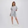 Robe femme manches courtes avec ceinture à la taille - KONTAKT