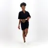 Robe femme manches courtes avec col chemisier - KONTAKT
