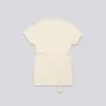 Robe femme manches courts avec ceinture à la taille et broderie - KONTAKT