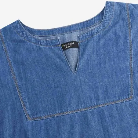 Robe femme manches kimono en jeans -THURAYA - KONTAKT