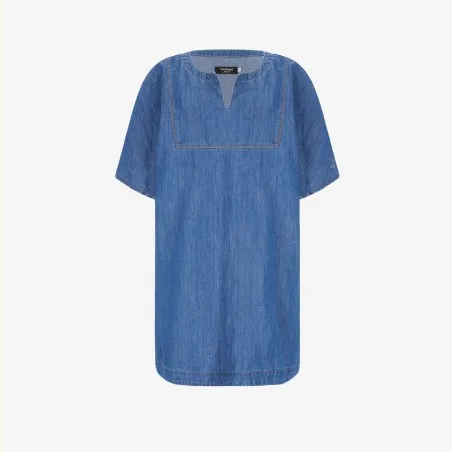 Robe femme manches kimono en jeans -THURAYA - KONTAKT