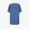 Robe femme manches kimono en jeans -THURAYA - KONTAKT