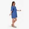 Robe femme manches kimono en jeans -THURAYA - KONTAKT