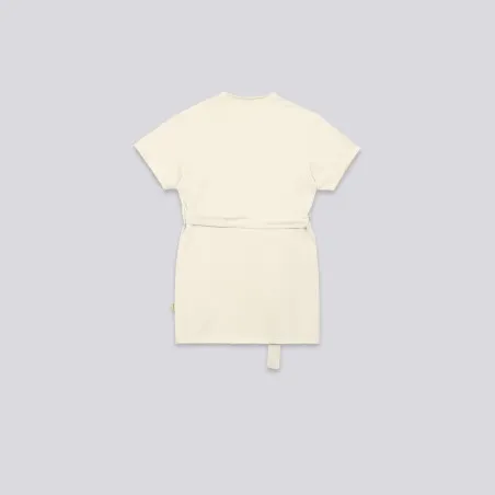 Robe fille avec ceinture à la taille et broderie - KONTAKT