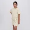 Robe fille avec ceinture à la taille et broderie - KONTAKT