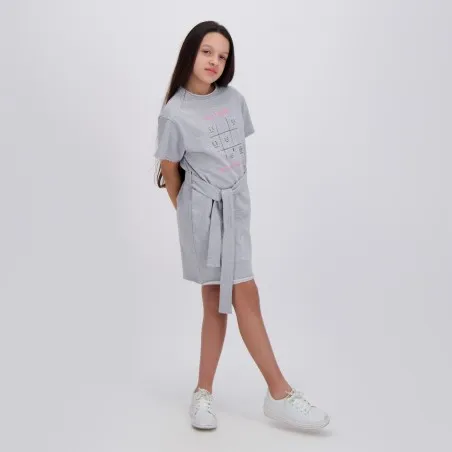 Robe fille avec ceinture à la taille MY FEELING - KONTAKT