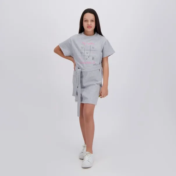 Robe fille avec ceinture à la taille MY FEELING - KONTAKT