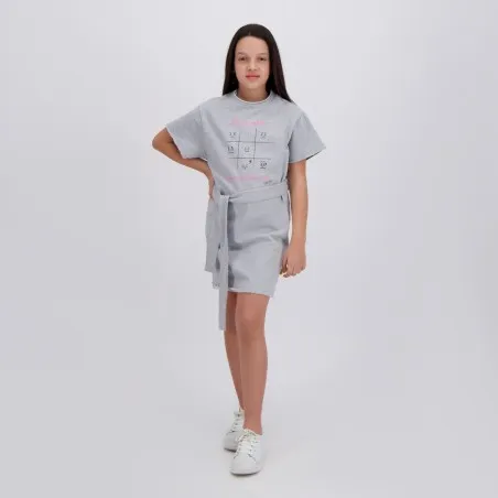 Robe fille avec ceinture à la taille MY FEELING - KONTAKT