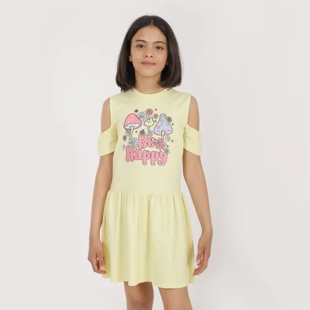 Robe fille avec volants BE HAPPY - KONTAKT