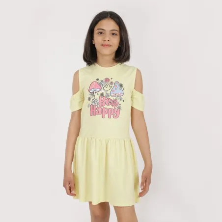 Robe fille avec volants BE HAPPY - KONTAKT