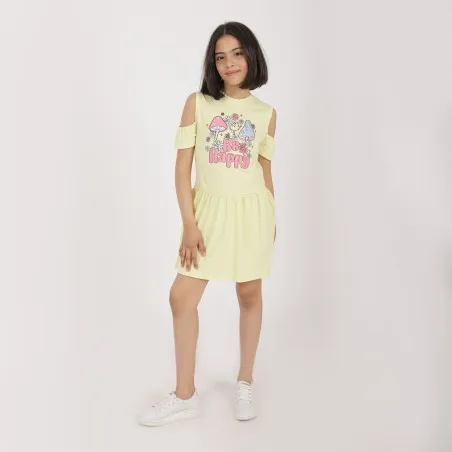 Robe fille avec volants BE HAPPY - KONTAKT