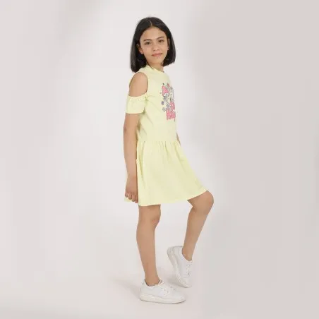 Robe fille avec volants BE HAPPY - KONTAKT