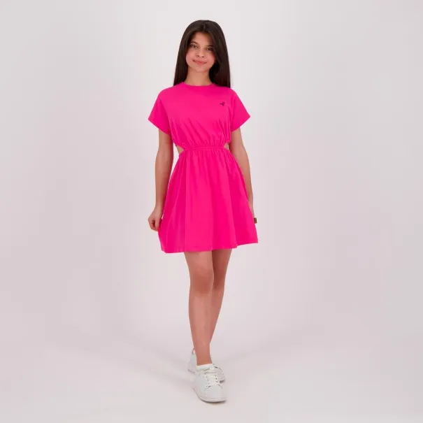 Robe fille manches courtes avec cut out coté - KONTAKT