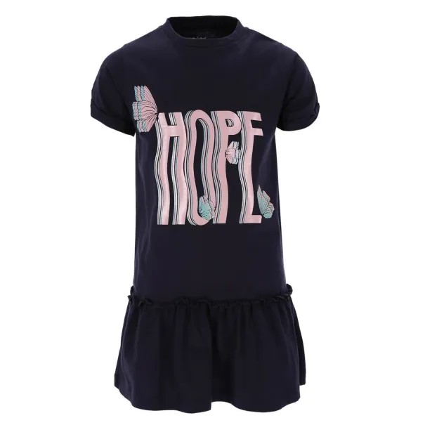 Robe fille manches courtes avec volant HOPE - KONTAKT