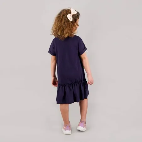 Robe fille manches courtes avec volant HOPE - KONTAKT