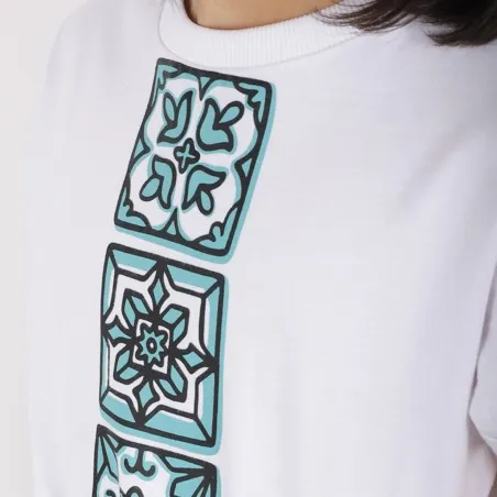 Robe fille manches courtes en molleton avec élastique MAJOLIQUE - KONTAKT