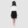 Robe fille manches longues avec volant en tulle - KONTAKT