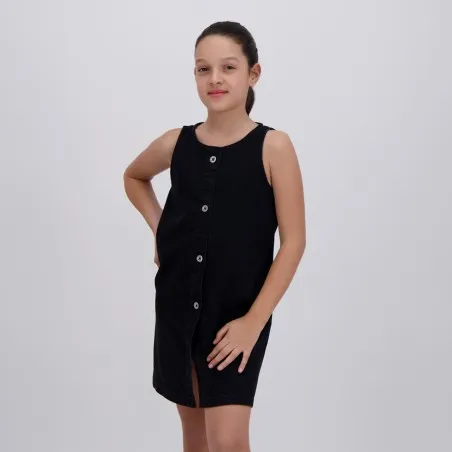 Robe fille sans manches en jeans - KONTAKT
