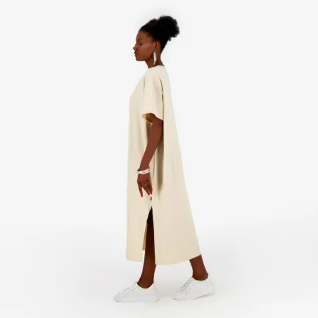 Robe jebba femme manches courtes avec fente - KONTAKT