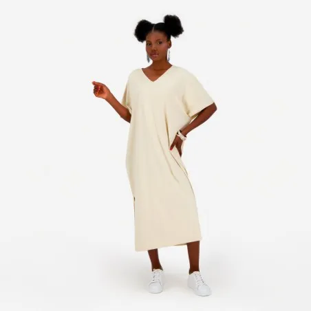 Robe jebba femme manches courtes avec fente - KONTAKT