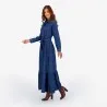 Robe longue femme avec volants et Broderie ROKIA - KONTAKT