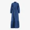 Robe longue femme avec volants et Broderie ROKIA - KONTAKT