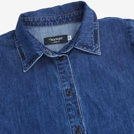 Robe longue femme avec volants et Broderie ROKIA - KONTAKT