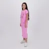 Robe maxi fille manches courtes avec fente MARIE ANTOINETTE - KONTAKT