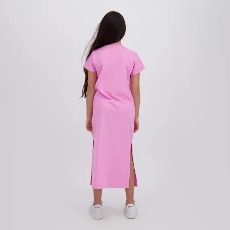 Robe maxi fille manches courtes avec fente MARIE ANTOINETTE - KONTAKT