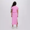Robe maxi fille manches courtes avec fente MARIE ANTOINETTE - KONTAKT
