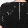 Robe mini en sequin femme manches courte - KONTAKT