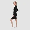 Robe moulante femme col carré en maille fine - KONTAKT