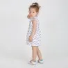 Robe polo bébé imprimé cœur avec col claudine - KONTAKT