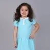 Robe polo bébé manches courtes avec volant et broderie - KONTAKT