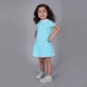 Robe polo bébé manches courtes avec volant et broderie - KONTAKT