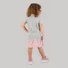 Robe polo fille manches courtes avec volant - KONTAKT