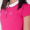 Robe polo fille manches courtes col claudine contrasté - KONTAKT