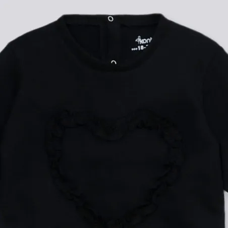 Robe sweat bébé fille CŒUR - KONTAKT