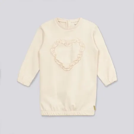 Robe sweat bébé fille CŒUR - KONTAKT