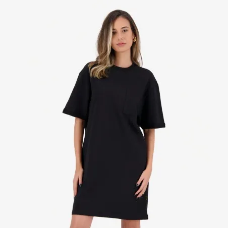 Robe sweat femme manches courtes avec poche plaquée - KONTAKT