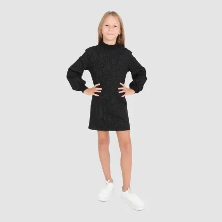 Robe sweat fille col cheminé IMPRIMÉ BERBERE - KONTAKT
