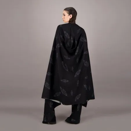 Safseri unisexe en jeans IMPRIME BERBERE HEAVY PRINT AND LASER - TUNIS FASHION WEEK 2024 - KONTAKT