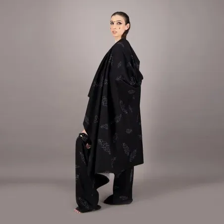 Safseri unisexe en jeans IMPRIME BERBERE HEAVY PRINT AND LASER - TUNIS FASHION WEEK 2024 - KONTAKT