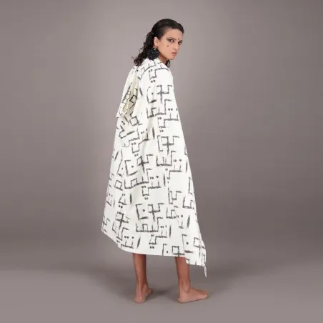 Safseri unisexe en jeans IMPRIME HEAVY PRINT AND LASER - TUNIS FASHION WEEK 2024 - KONTAKT