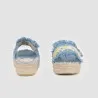 Sandales espadrilles femme en jeans avec motif berbère - KONTAKT