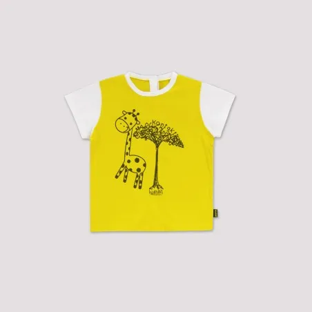 Set bébé manches courtes contrastés GIRAFFE - KONTAKT