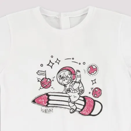 Set bébé manches courtes SPACE GIRL - KONTAKT
