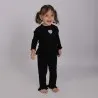 Set côtelé bébé avec volant et cut out cœur - KONTAKT
