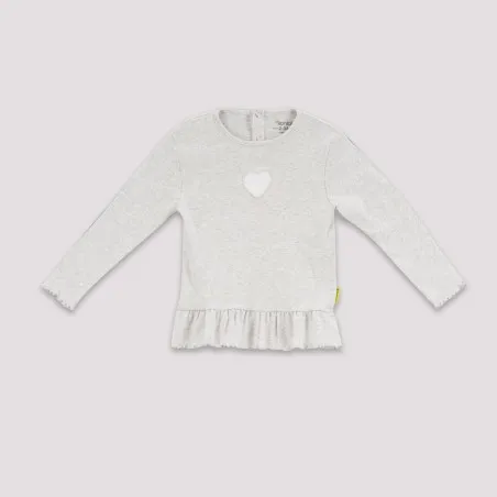 Set côtelé bébé avec volant et cut out cœur - KONTAKT